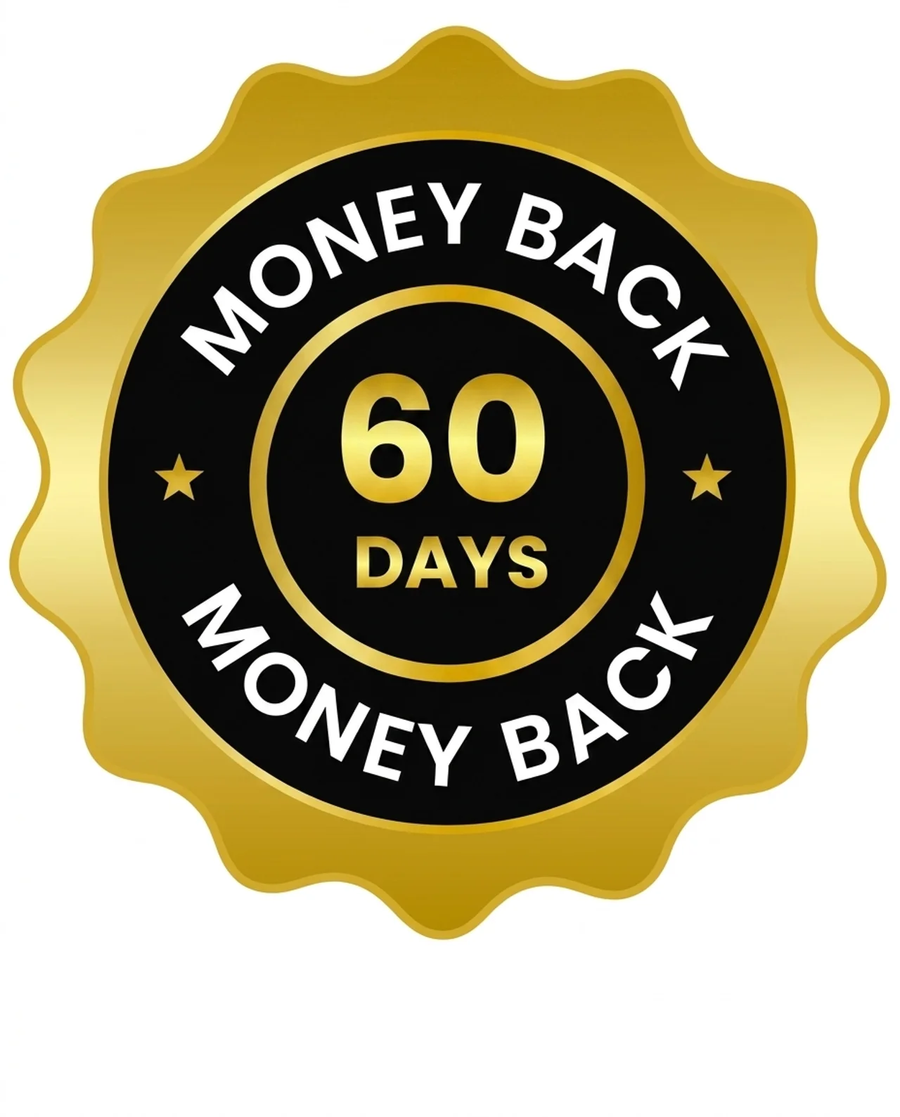 60-day money-back guarantee badge